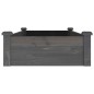 vidaXL Jardinera arriate forro madera maciza abeto gris 120x60x25 cm vidaXL Jardinera arriate forro madera maciza abeto gris 120x60x25 cm