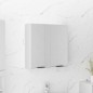 vidaXL Armario de baño con espejo blanco brillante 64x20x67 cm vidaXL Armario de baño con espejo blanco brillante 64x20x67 cm