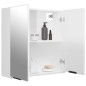 vidaXL Armario de baño con espejo blanco brillante 64x20x67 cm vidaXL Armario de baño con espejo blanco brillante 64x20x67 cm