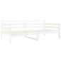 vidaXL Sofá cama madera maciza de pino blanco 90x190 cm vidaXL Sofá cama madera maciza de pino blanco 90x190 cm