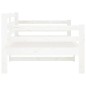 vidaXL Sofá cama madera maciza de pino blanco 90x190 cm vidaXL Sofá cama madera maciza de pino blanco 90x190 cm