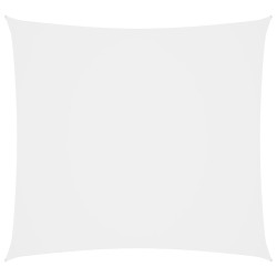 vidaXL Toldo de vela cuadrado tela Oxford blanco 2,5x2,5 m