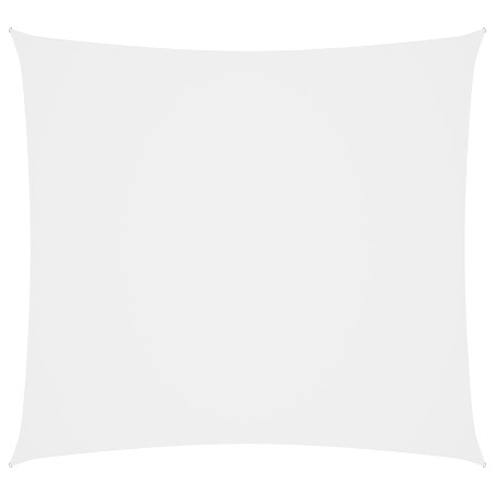 vidaXL Toldo de vela cuadrado tela Oxford blanco 2,5x2,5 m