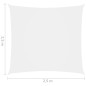 vidaXL Toldo de vela cuadrado tela Oxford blanco 2,5x2,5 m vidaXL Toldo de vela cuadrado tela Oxford blanco 2,5x2,5 m