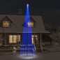 vidaXL Árbol de Navidad en asta de bandera 1134 LED azul 800 cm vidaXL Árbol de Navidad en asta de bandera 1134 LED azul 800 cm