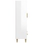 vidaXL Aparador de madera contrachapada blanco brillante 70x31x115cm