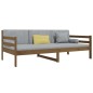 vidaXL Sofá cama de madera maciza de pino marrón miel 90x190 cm vidaXL Sofá cama de madera maciza de pino marrón miel 90x190 cm