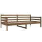vidaXL Sofá cama de madera maciza de pino marrón miel 90x190 cm vidaXL Sofá cama de madera maciza de pino marrón miel 90x190 cm