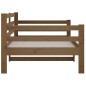 vidaXL Sofá cama de madera maciza de pino marrón miel 90x190 cm vidaXL Sofá cama de madera maciza de pino marrón miel 90x190 cm