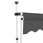 vidaXL Toldo retráctil de operación manual antracita 300 cm vidaXL Toldo retráctil de operación manual antracita 300 cm