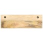vidaXL Perchero de pared madera maciza de mango sin tratar 60x15x20 cm vidaXL Perchero de pared madera maciza de mango sin tratar 60x15x20 cm