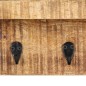 vidaXL Perchero de pared madera maciza de mango sin tratar 60x15x20 cm vidaXL Perchero de pared madera maciza de mango sin tratar 60x15x20 cm