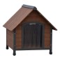 @Pet Casa de perros solapas de plástico Rustique marrón 102x82x87 cm @Pet Casa de perros solapas de plástico Rustique marrón 102x82x87 cm