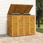 vidaXL Cobertizo doble para cubo de basura madera acacia 140x89x117 cm vidaXL Cobertizo doble para cubo de basura madera acacia 140x89x117 cm