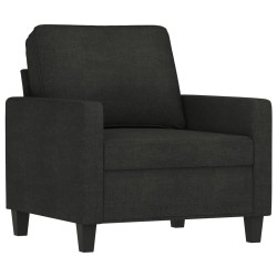 vidaXL Sillón de tela negro 60 cm
