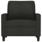 vidaXL Sillón de tela negro 60 cm vidaXL Sillón de tela negro 60 cm