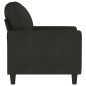 vidaXL Sillón de tela negro 60 cm vidaXL Sillón de tela negro 60 cm