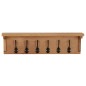 vidaXL Perchero de madera maciza de roble 60x16x16 cm vidaXL Perchero de madera maciza de roble 60x16x16 cm