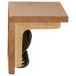 vidaXL Perchero de madera maciza de roble 60x16x16 cm vidaXL Perchero de madera maciza de roble 60x16x16 cm