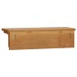 vidaXL Perchero de madera maciza de roble 60x16x16 cm vidaXL Perchero de madera maciza de roble 60x16x16 cm