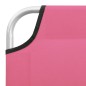 vidaXL Tumbona plegable de acero y tela rosa vidaXL Tumbona plegable de acero y tela rosa