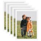 vidaXL Marcos de foto collage de pared/mesa 5 uds blanco MDF 50x70 cm