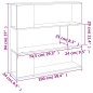 vidaXL Estantería/divisor de espacios roble ahumado 100x24x94 cm vidaXL Estantería/divisor de espacios roble ahumado 100x24x94 cm