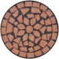 vidaXL Mesita auxiliar para plantas mosaico terracota vidaXL Mesita auxiliar para plantas mosaico terracota