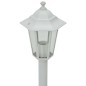 vidaXL Farolas de jardín aluminio blancas E27 110 cm 6 unidades vidaXL Farolas de jardín aluminio blancas E27 110 cm 6 unidades