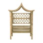 vidaXL Pérgola de jardín con tejadillo y banco de madera de pino vidaXL Pérgola de jardín con tejadillo y banco de madera de pino