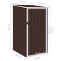 vidaXL Cobertizo de jardín verde acero galvanizado 87x98x159 cm vidaXL Cobertizo de jardín verde acero galvanizado 87x98x159 cm