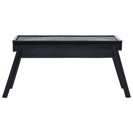 vidaXL Barbacoa portátil para camping de acero 60x22,5x33 cm