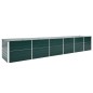 vidaXL Arriate de jardín de acero galvanizado verde 480x80x77 cm vidaXL Arriate de jardín de acero galvanizado verde 480x80x77 cm