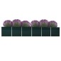 vidaXL Arriate de jardín de acero galvanizado verde 480x80x77 cm vidaXL Arriate de jardín de acero galvanizado verde 480x80x77 cm