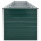 vidaXL Arriate de jardín de acero galvanizado verde 480x80x77 cm vidaXL Arriate de jardín de acero galvanizado verde 480x80x77 cm