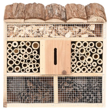 vidaXL Hotel de insectos madera de abeto 30x10x30 cm