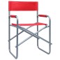 vidaXL Sillas de director 2 unidades acero rojo vidaXL Sillas de director 2 unidades acero rojo
