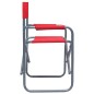 vidaXL Sillas de director 2 unidades acero rojo vidaXL Sillas de director 2 unidades acero rojo