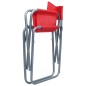 vidaXL Sillas de director 2 unidades acero rojo vidaXL Sillas de director 2 unidades acero rojo