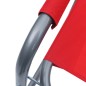vidaXL Sillas de director 2 unidades acero rojo vidaXL Sillas de director 2 unidades acero rojo