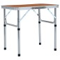 vidaXL Mesa de camping plegable aluminio 60x45 cm vidaXL Mesa de camping plegable aluminio 60x45 cm