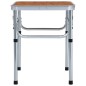 vidaXL Mesa de camping plegable aluminio 60x45 cm vidaXL Mesa de camping plegable aluminio 60x45 cm