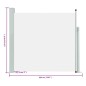 vidaXL Toldo lateral retráctil de jardín color crema 170x300 cm vidaXL Toldo lateral retráctil de jardín color crema 170x300 cm