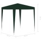 vidaXL Carpa para fiestas profesional verde 2x2 m vidaXL Carpa para fiestas profesional verde 2x2 m
