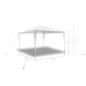 vidaXL Carpa cenador de jardín techo de pirámide 3x3 m vidaXL Carpa cenador de jardín techo de pirámide 3x3 m