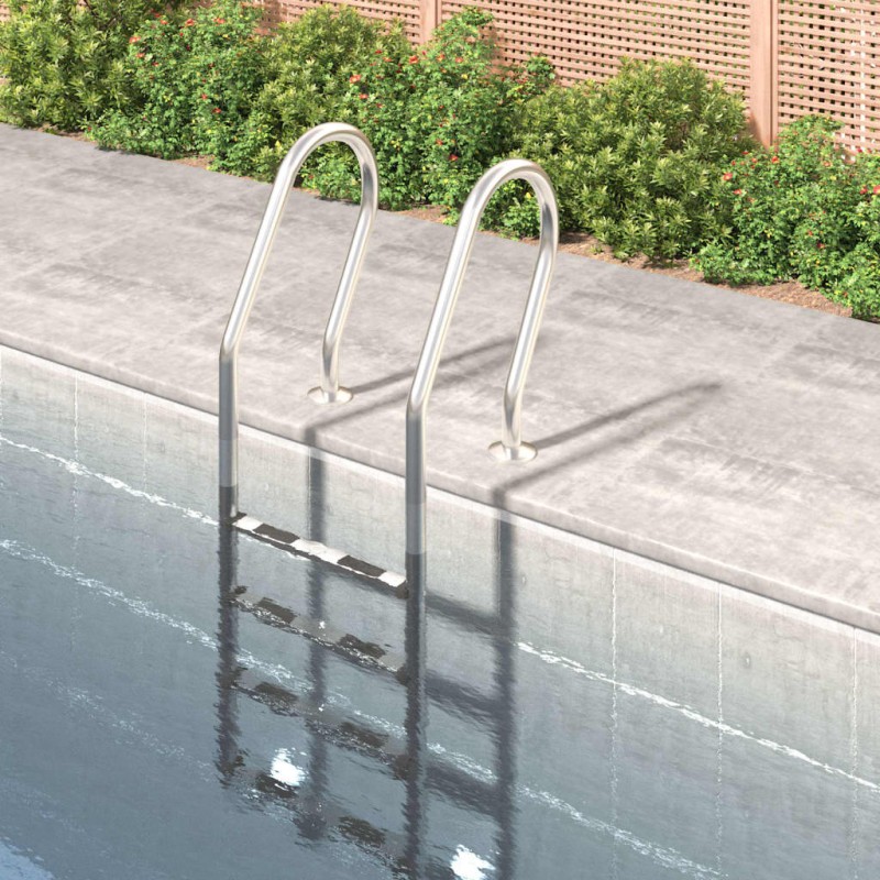 vidaXL Escalera para piscina acero inoxidable 304 54x38x184,5 cm vidaXL Escalera para piscina acero inoxidable 304 54x38x184,5 cm