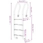 vidaXL Escalera para piscina acero inoxidable 304 54x38x184,5 cm vidaXL Escalera para piscina acero inoxidable 304 54x38x184,5 cm
