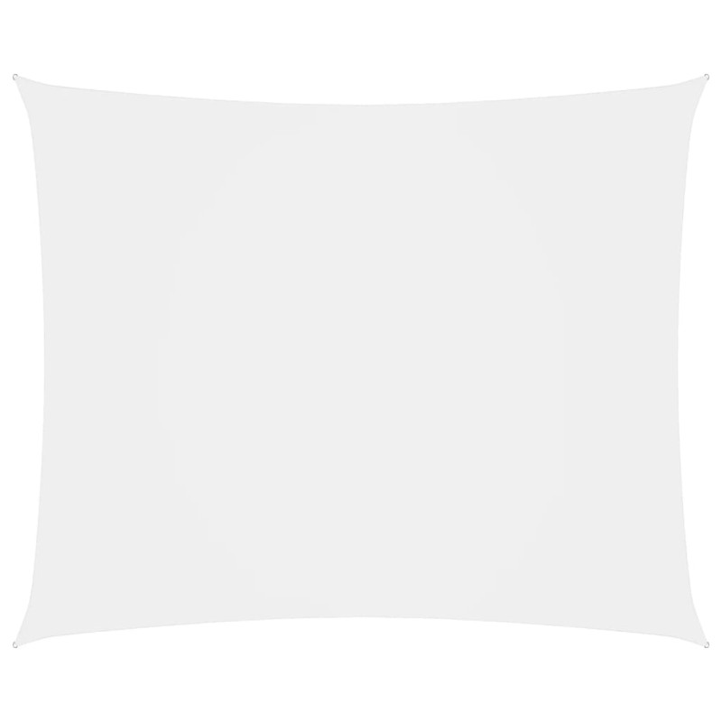 vidaXL Toldo de vela rectangular tela Oxford blanco 6x8 m vidaXL Toldo de vela rectangular tela Oxford blanco 6x8 m