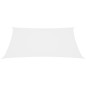 vidaXL Toldo de vela rectangular tela Oxford blanco 6x8 m vidaXL Toldo de vela rectangular tela Oxford blanco 6x8 m