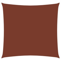 vidaXL Toldo de vela cuadrado tela Oxford terracota 3x3 m